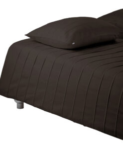 BED COVER IRIS <br />chocolate brown