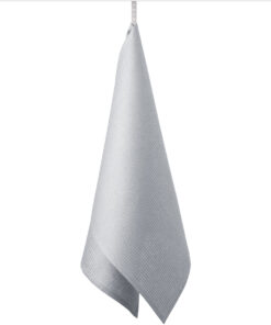 TEA TOWEL –soft waffle –light gray