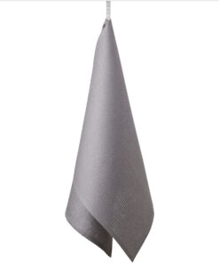 TEA TOWEL –soft waffle –quicksilver gray