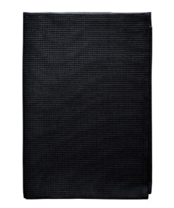 BATH TOWEL –soft waffle –black