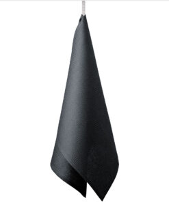 TEA TOWEL –soft waffle –asphalt gray