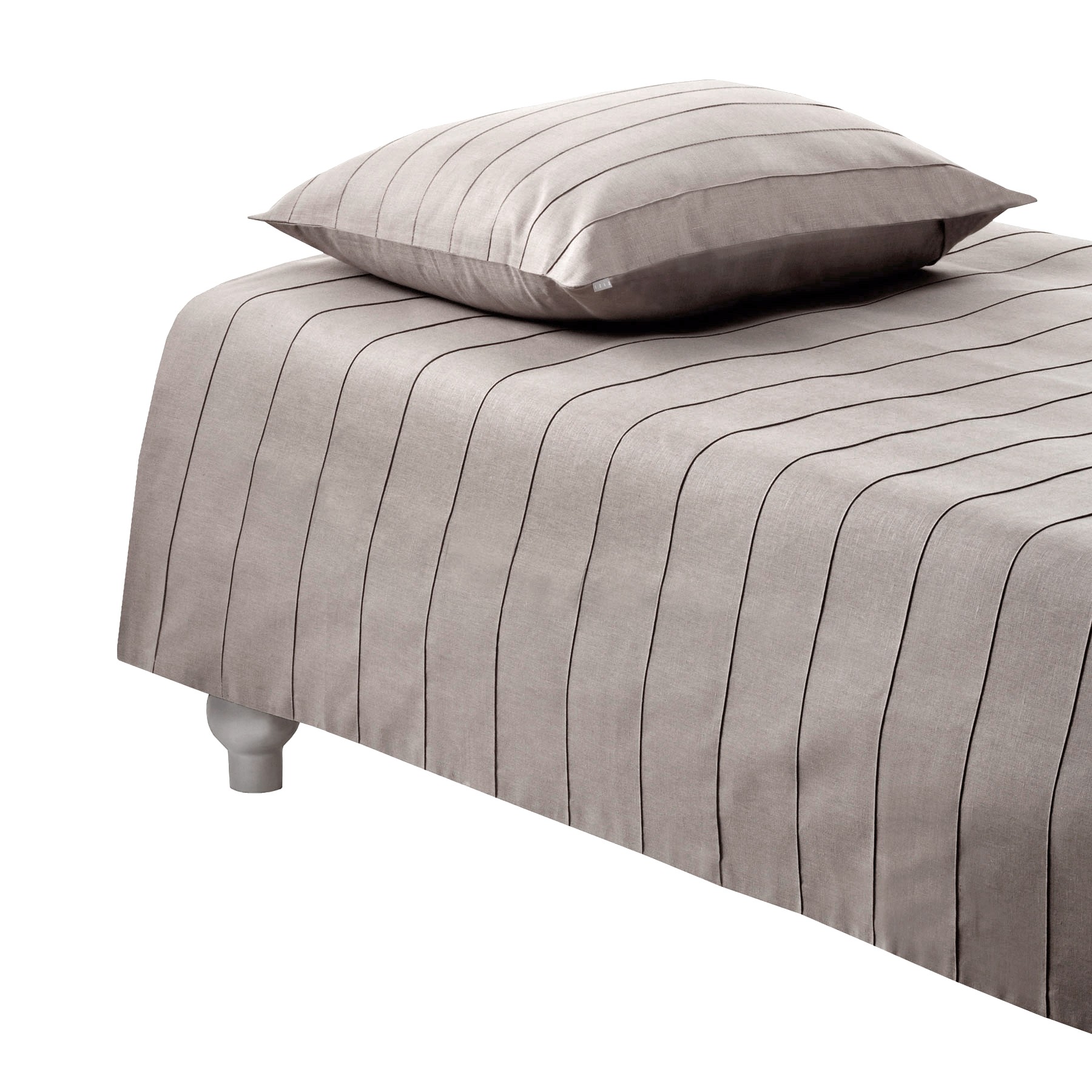 PILLOWCASE IRIS –light taupe